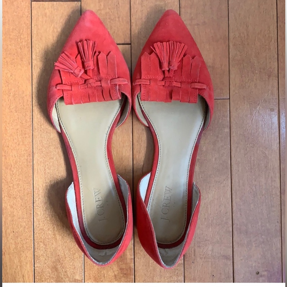 Red J. Crew Women’s Flats